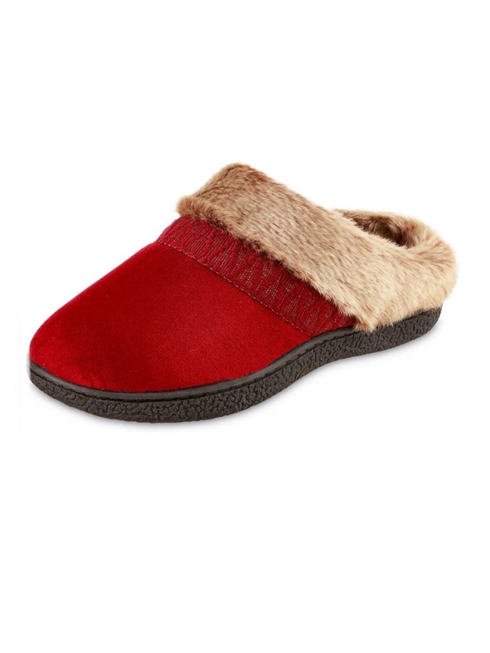 Isotoner Women’s Microsuede Hoodback Slippers